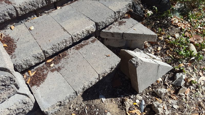 Sunken Pavers Repair Process